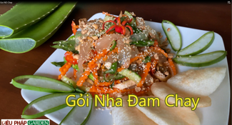 Gỏi Nha Đam Chay